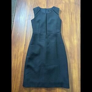 Black Waffle J.Crew Sleeveless Shift Dress 2